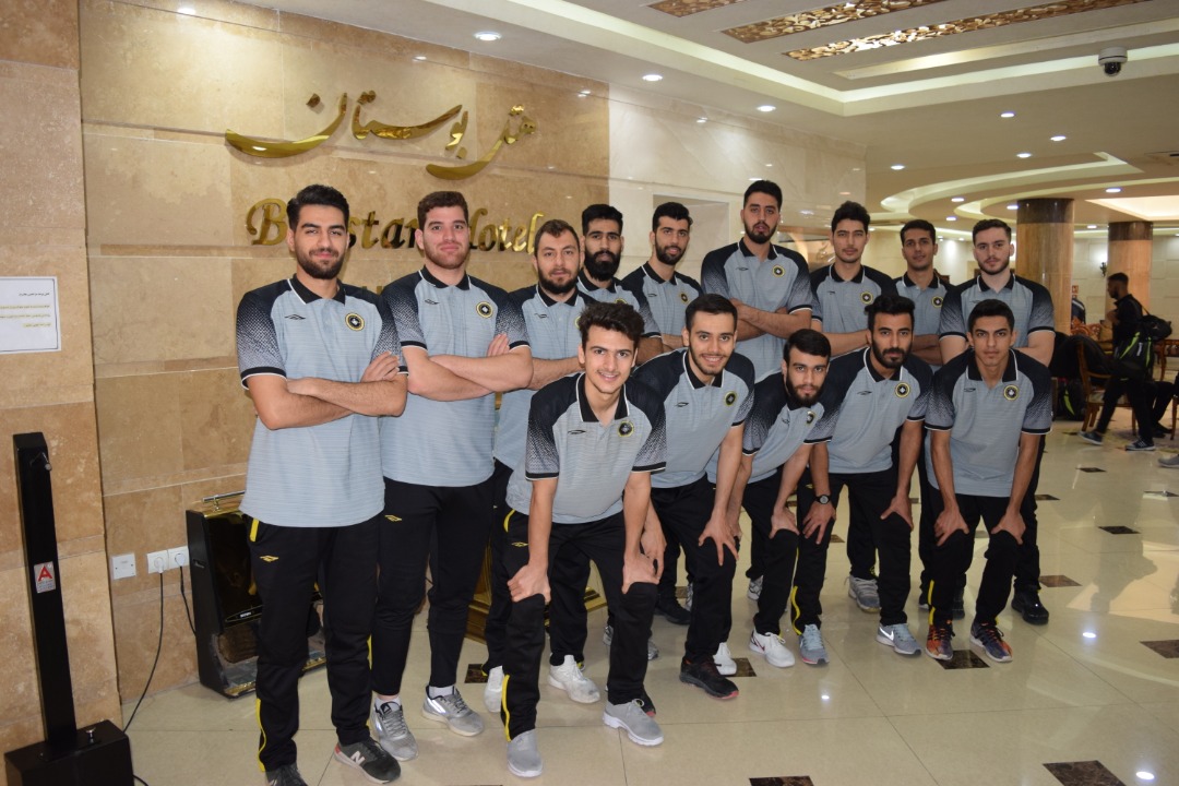 حضور تیم بسکتبال سپاهان اصفهان در هتل بوستان اهواز
