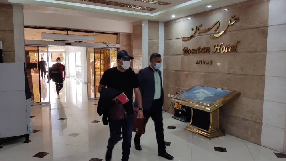 اقامت تیم فوتبال مس رفسنجان در هتل بوستان اهواز