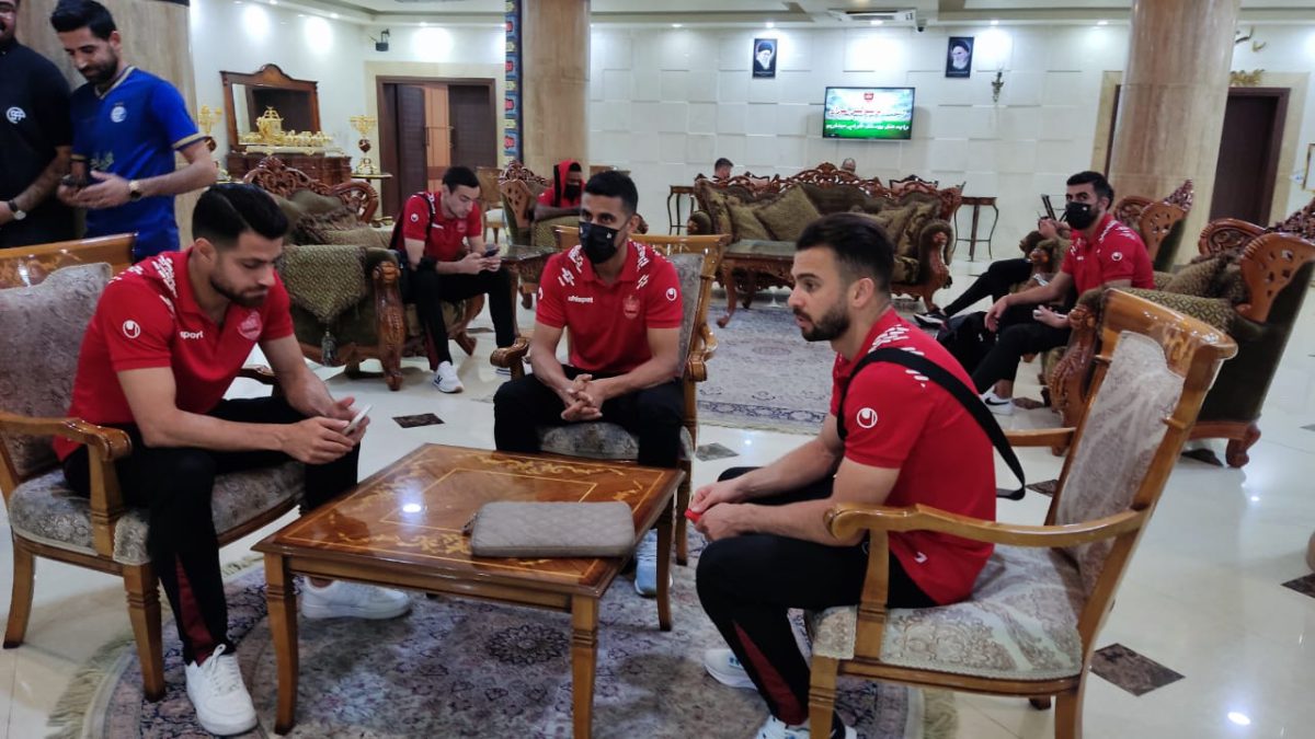 گزارش تصویری از اقامت تیم فوتبال پرسپولیس در هتل بوستان اهواز